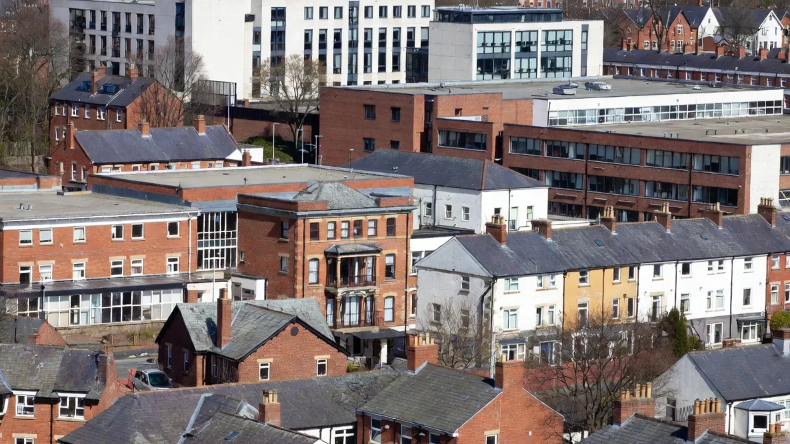 City buildings mix of old and modern